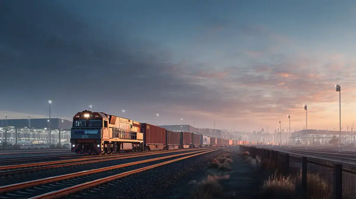 Intermodal rail freight for palletised and bulk loads along Melbourne-Perth, Sydney-Perth and Adelaide-Darwin corridors, coordinated by QFM